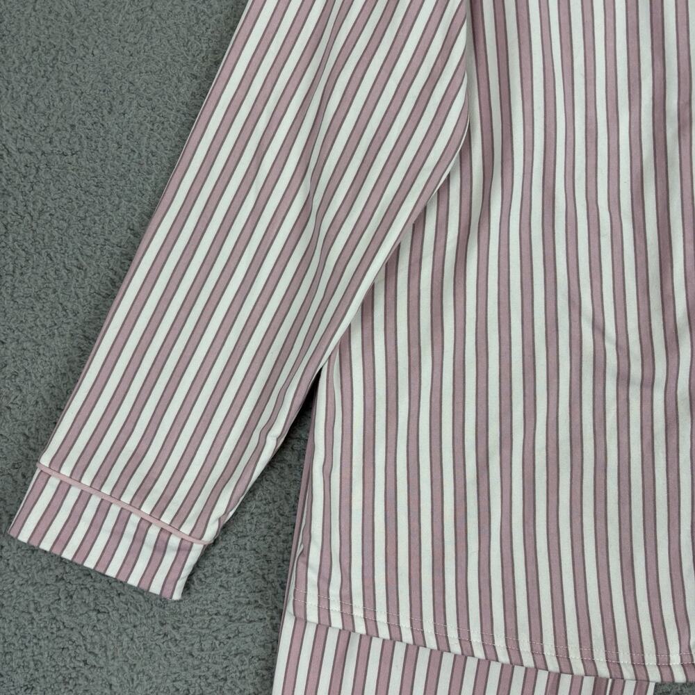Laura Ashley Pajama Set XL Pink Quiet Luxury Preppy Loungewear Top Pull On Pants - Picture 6 of 12